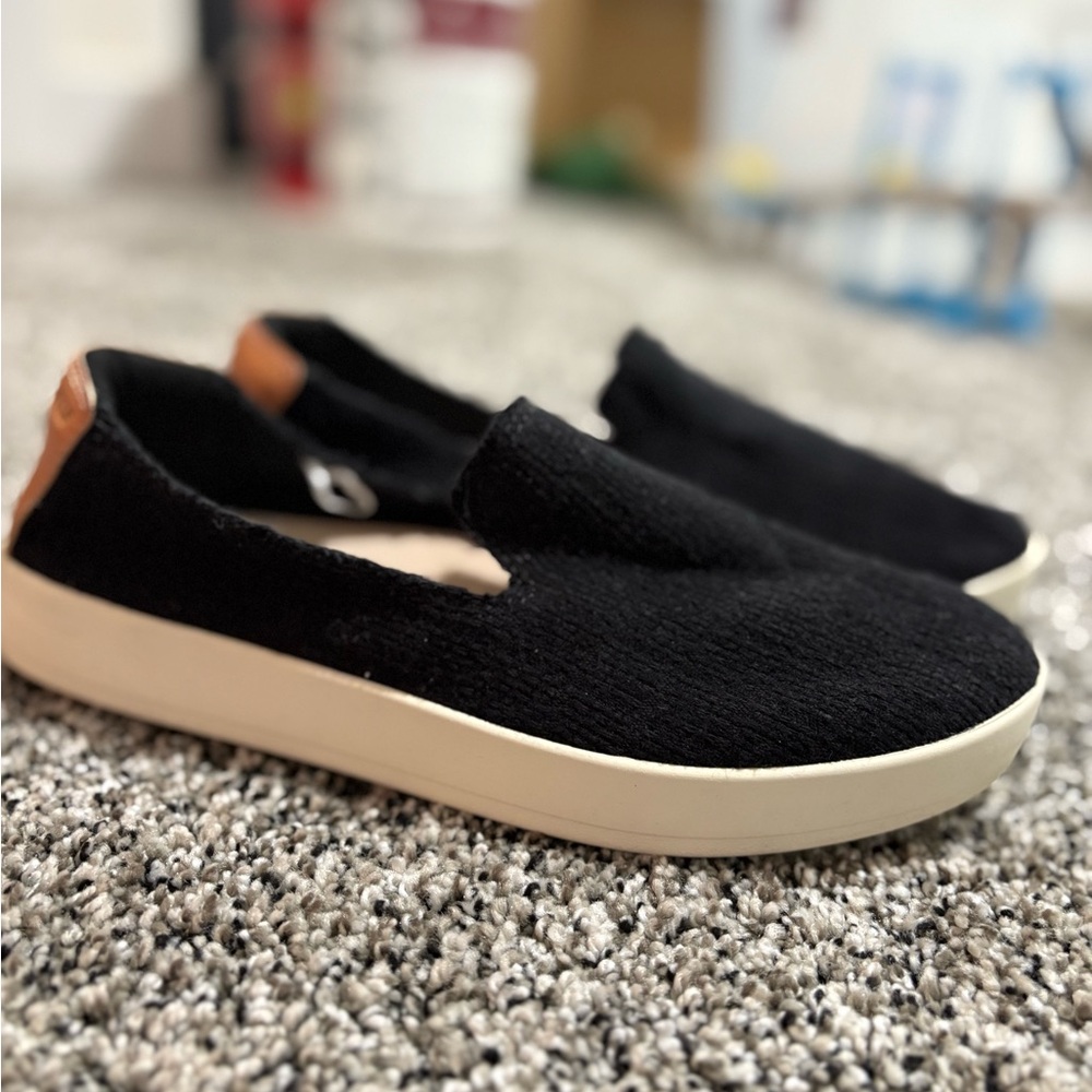 Black Slip-On Sneakers
